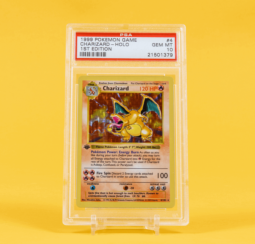 1999 Pokémon Game #4 Charizard Holo 1st Edition PSA 10