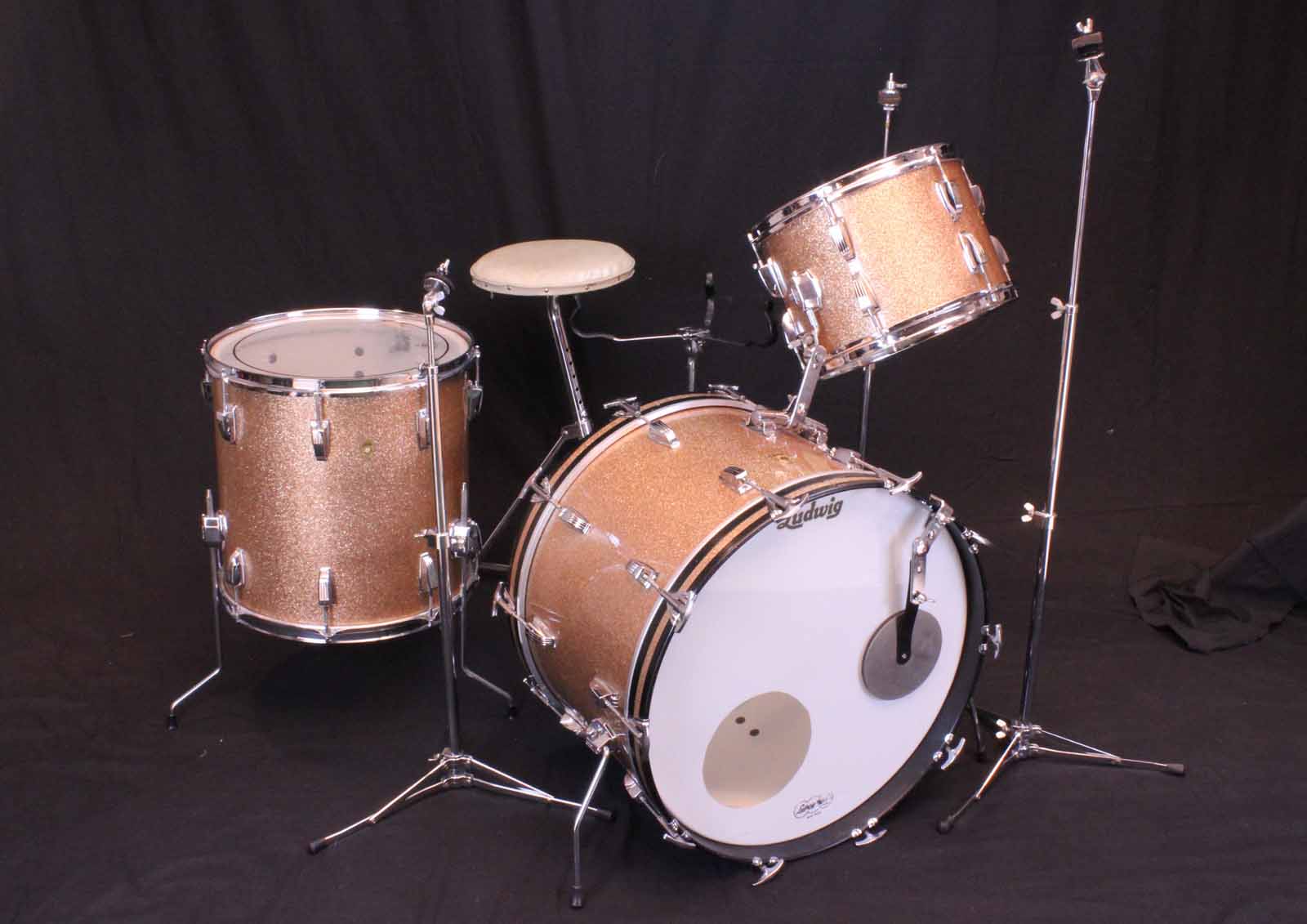 1967 Ludwig Super Classic Champagne Sparkle Drum Kit