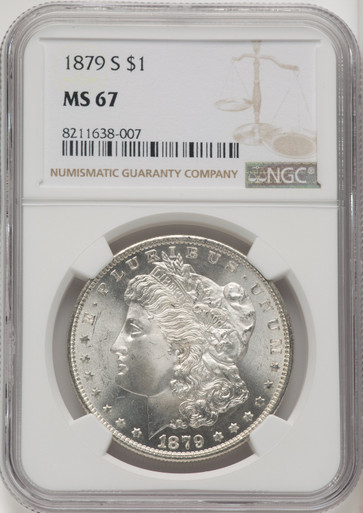 1879-S Morgan Silver Dollar MS-67 NGC