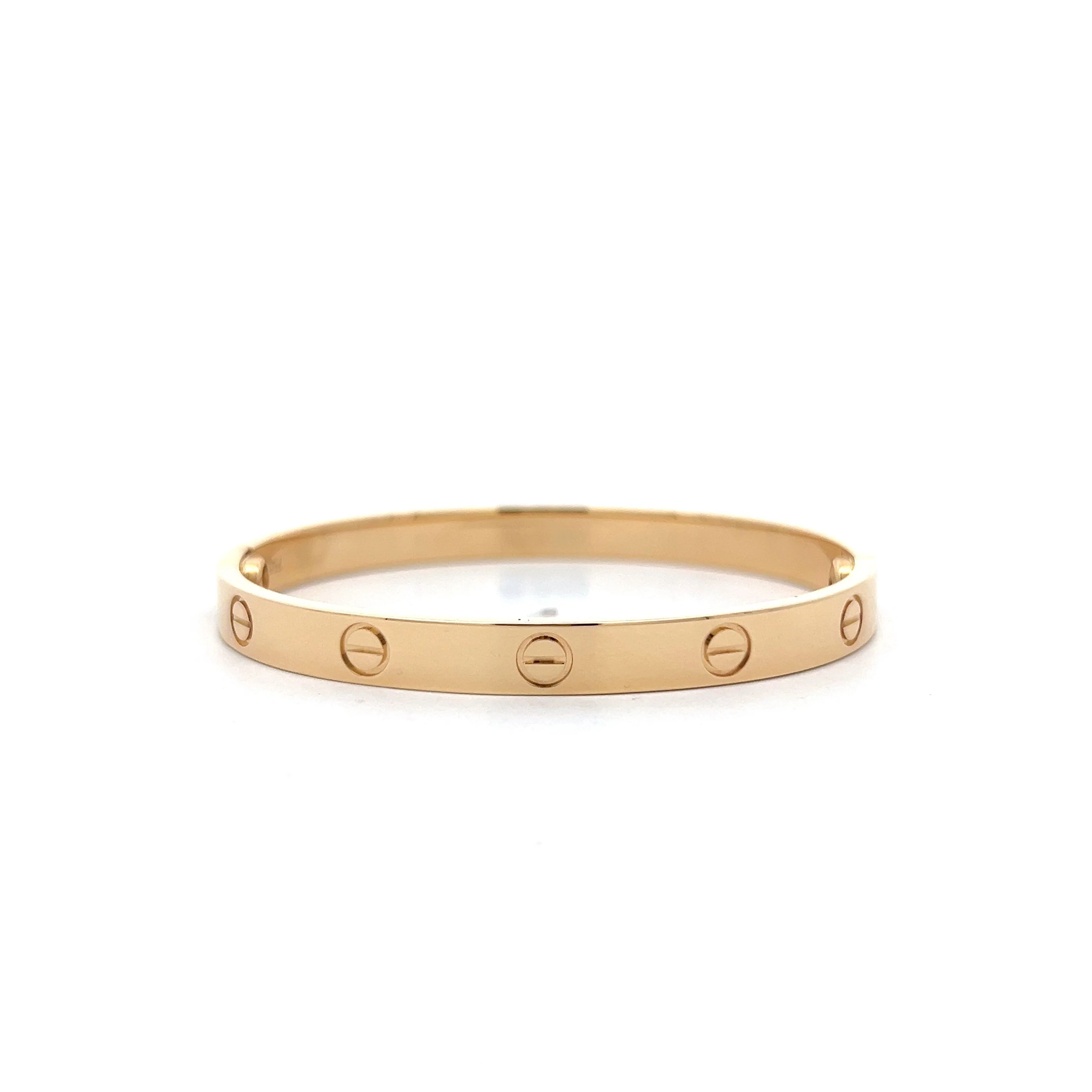 Cartier Love Yellow Gold Bracelet, Size 17, Reference B6037517
