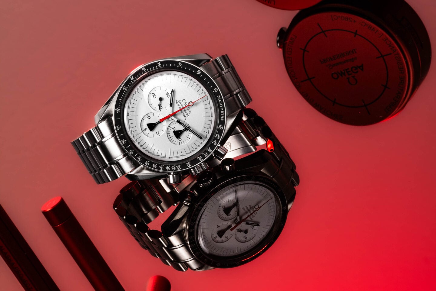 Omega Speedmaster Heritage Fuels Swatch 75% Surge