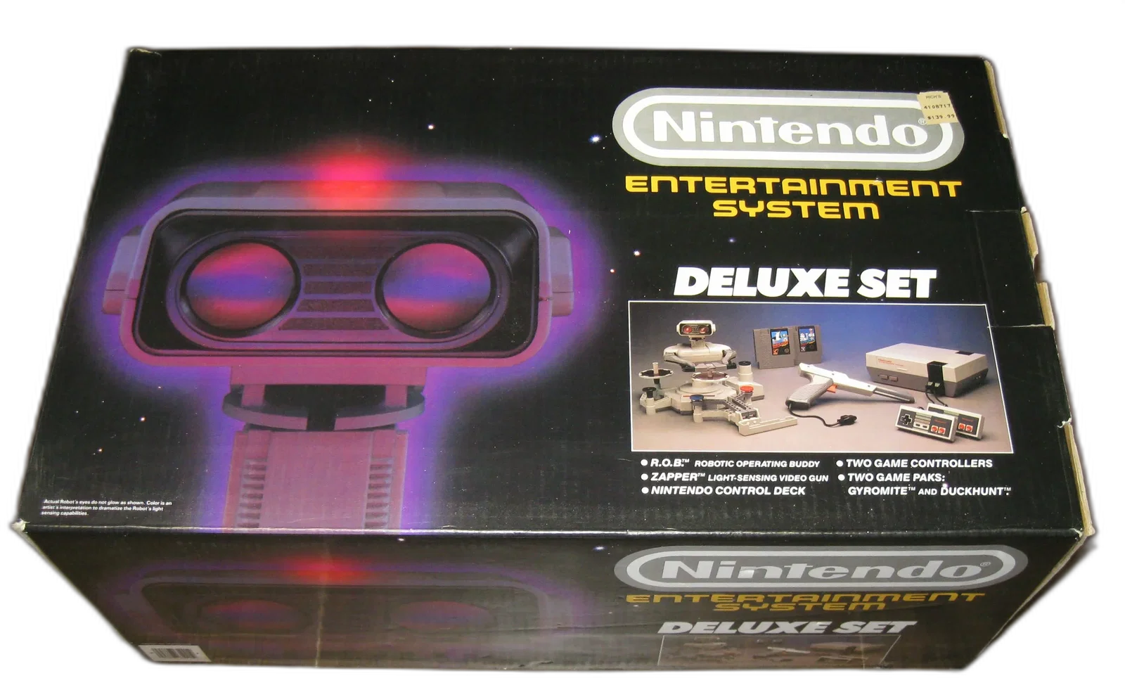 Factory Sealed 1986 NES Deluxe Set (Complete in Box with R.O.B., Duck Hunt, Gyromite, Zapper, and All Accessories)