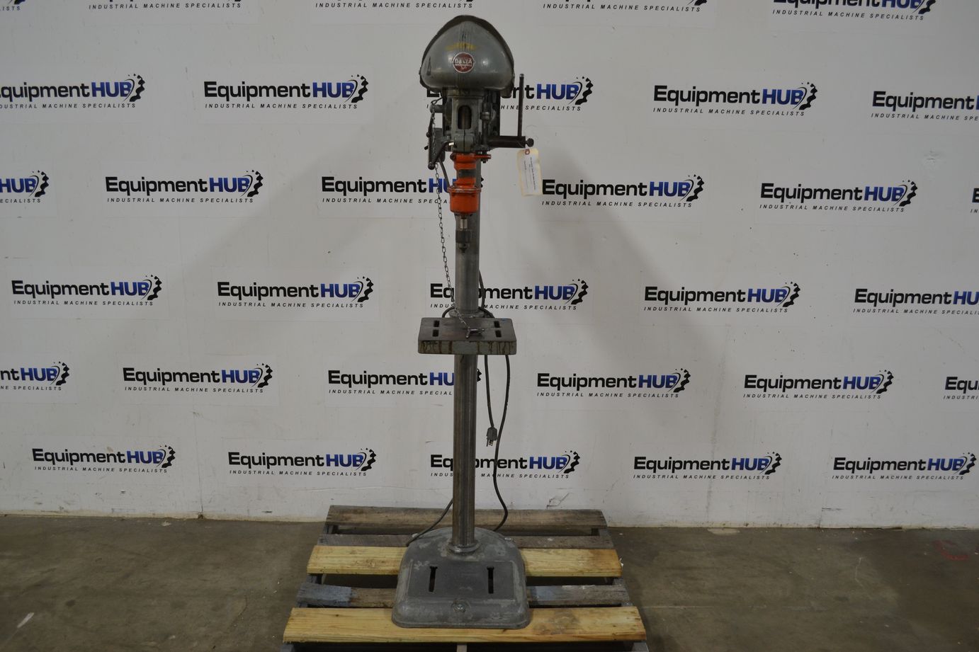 Delta Milwaukee 14" Floor Model Vintage Drill Press with Procunier High-Speed Tapping Attachment